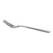 A Fortessa stainless steel salad/dessert fork with a long silver handle.