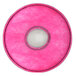 A pink circular 3M P100 filter with a white circle in the middle.