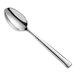 A Fortessa Bistro stainless steel espresso spoon with a long silver handle.