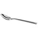 A Fortessa Bistro stainless steel espresso spoon with a silver handle and spoon.