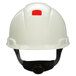 3M H-701RUV White 4-Point Ratchet Suspension Hard Hat with UVicator Main Thumbnail 2