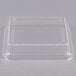 Durable Packaging P1155-500 Clear Lid for 8" Square Foil Cake Pan - 25/Pack Main Thumbnail 1