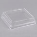 Durable Packaging P1155-500 Clear Lid for 8" Square Foil Cake Pan - 25/Pack Main Thumbnail 2
