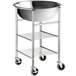 Choice 30 Qt. Standard Weight Stainless Steel Mixing Bowl and Stand with Locking Casters Main Thumbnail 3