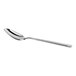 A Fortessa Bistro stainless steel tablespoon with a long silver handle.