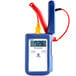 A Comark Type-K thermocouple thermometer with a red cable attached to it.