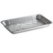 A silver Choice heavy-duty foil steam table pan with a white background.