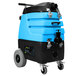 A blue and black Mytee 7000LX Flood Hog flood extractor on wheels.
