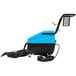 A blue and black Mytee 1600 corded vapor steamer with a hose.