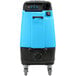 A blue and black Mytee Contractor's Special carpet extractor with a round vent.