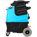 A blue and black Mytee LTD5-LX Speedster carpet extractor on wheels.