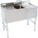 Regency 1 Bowl Underbar Sink with Faucet and Two Drainboards - 36" x 18 3/4" Main Thumbnail 2