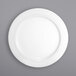 International Tableware DO-16 Dover 10 1/2" Round European White Wide Rim Porcelain Plate - 12/Case