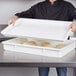 Cambro DBC1826P148 18" x 26" White Pizza Dough Proofing Box Lid Main Thumbnail 1