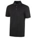 A Henry Segal black polo shirt with a collar and buttons.
