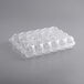 24 Compartment Clear Hinged Lid Mini Cupcake Container - 110/Case Main Thumbnail 3