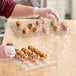 24 Compartment Clear Hinged Lid Mini Cupcake Container - 110/Case Main Thumbnail 1