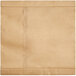 A close-up of a brown paper Lavex filter bag.