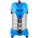 A blue and silver Lavex stainless steel wet/dry vacuum cleaner.