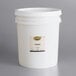 A white bucket with a Golden Barrel label and white lid.