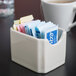 Hall China by Steelite International HL7160AWHA Ivory (American White) Sugar Packet Holder / Caddy - 24/Case Main Thumbnail 1