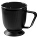 GET HCR-95-BK 8 oz. Black Insulated Mug with Pedestal Base - 12/Pack Main Thumbnail 1