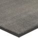 A Lavex solid charcoal carpet mat with a black border.