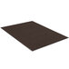 A brown rectangular Lavex Needle Rib indoor entrance mat.
