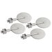 A set of three Ateco stainless steel pastry cutter wheels with locking hardware.
