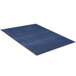A blue Lavex Olefin entrance mat with a black border.