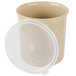 Cambro CP27133 2.7 Qt. Beige Round Crock with Lid Main Thumbnail 4