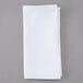 A folded white Intedge cloth napkin.