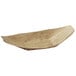 Solia VO13010 4 1/4" x 2 1/2" x 1 1/4" Bamboo Leaf Boat Dish - 1000/Case Main Thumbnail 1