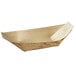 Solia VO13011 7" x 4" x 1 1/2" Bamboo Leaf Boat Dish - 1000/Case Main Thumbnail 1
