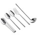 A Carlisle Terra stainless steel buffetware set with a spoon and fork with long handles.