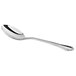 An Acopa stainless steel spoon with a handle.