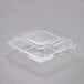 Dart PET55UT1 StayLock 9" x 8 5/8" x 3" Clear Hinged PET Plastic Large Container - 200/Case Main Thumbnail 2