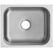 Waterloo 16" x 20" x 12" 18 Gauge Stainless Steel One Compartment Undermount Sink Main Thumbnail 4