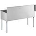 Regency 54" 16-Gauge Stainless Steel Three Compartment Commercial Utility Sink - 18" x 21" x 13" Bowl Main Thumbnail 3