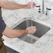 Waterloo 14" x 16" x 10" 18 Gauge Stainless Steel One Compartment Undermount Sink Main Thumbnail 1