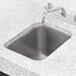 Regency 10" x 14" x 10" 20 Gauge Stainless Steel One Compartment Undermount Sink Main Thumbnail 1