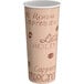 A white paper Choice hot cup with brown text and a logo that says "Cafe" and "Espresso" in brown.