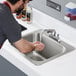 Regency 20" x 16" x 12" 20 Gauge Stainless Steel One Compartment Drop-In Sink Main Thumbnail 1