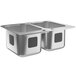 Waterloo 10" x 14" x 10" 18 Gauge Stainless Steel Two Compartment Drop-In Sink Main Thumbnail 3