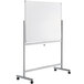 A Dynamic by 360 Office Furniture whiteboard on a mobile stand with wheels.