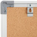 A Dynamic by 360 Office Furniture cork board with aluminum frame.