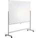 A Dynamic by 360 Office Furniture white board on a mobile stand.