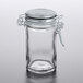 Tablecraft 10106 2 oz. Glass Condiment Jar with Stainless Steel Lid and Bail and Trigger Closure Main Thumbnail 2