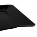 A black rectangular Fineline Wavetrends plastic luncheon plate.