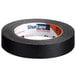 A roll of black Shurtape general masking tape.